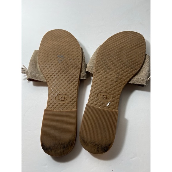 UGG Tan Fringe Sandals - Picture 8 of 9